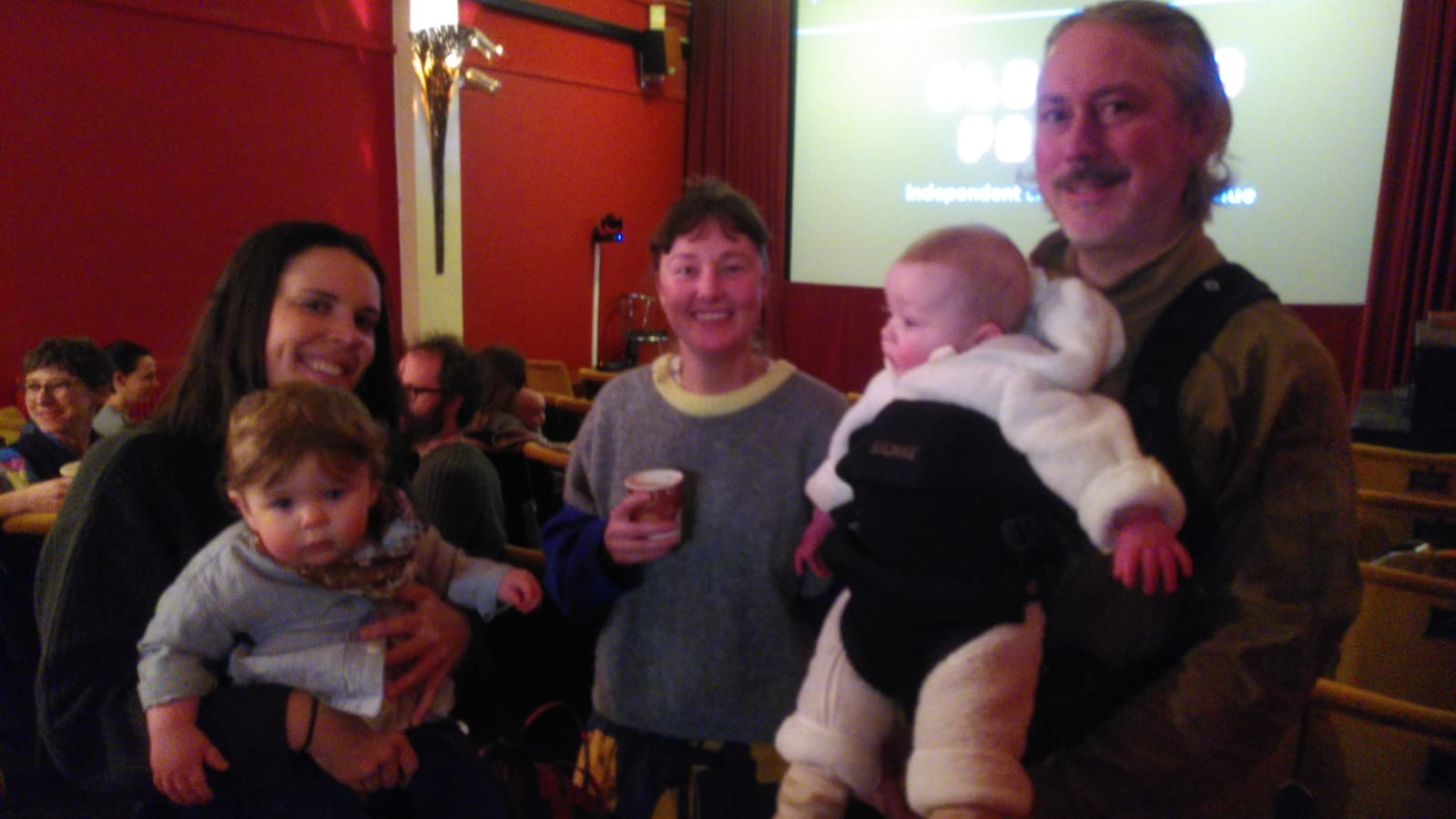 Parents and babies at the Electric Palace cinema